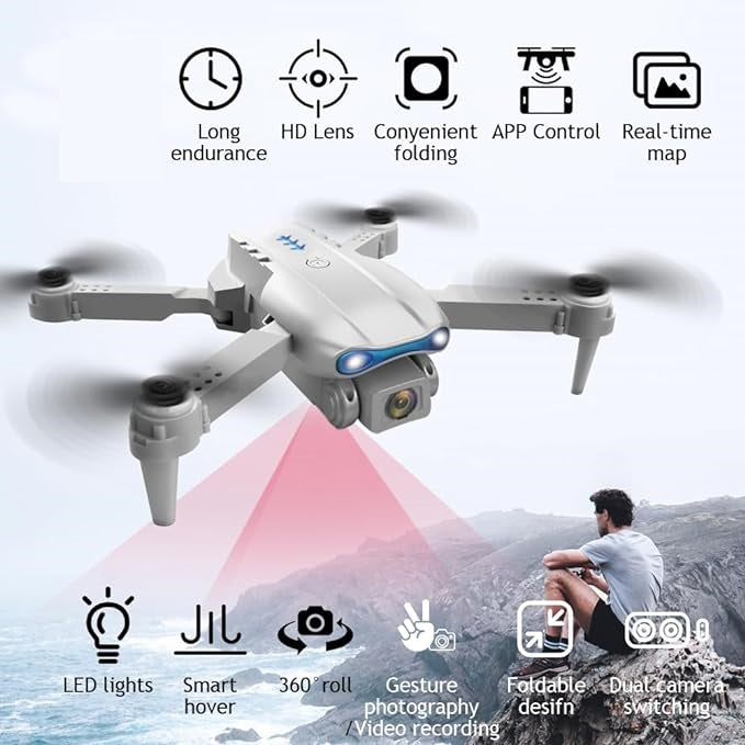 Upgrated E99 Drone Camera With 8k Recording