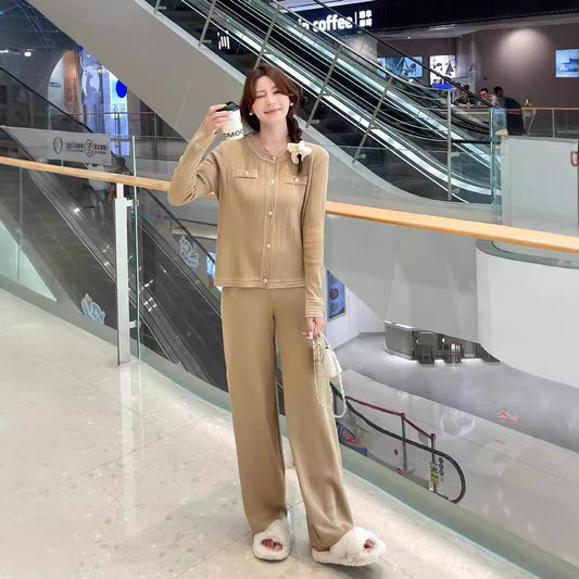 Knitted Jacket Two-piece Set