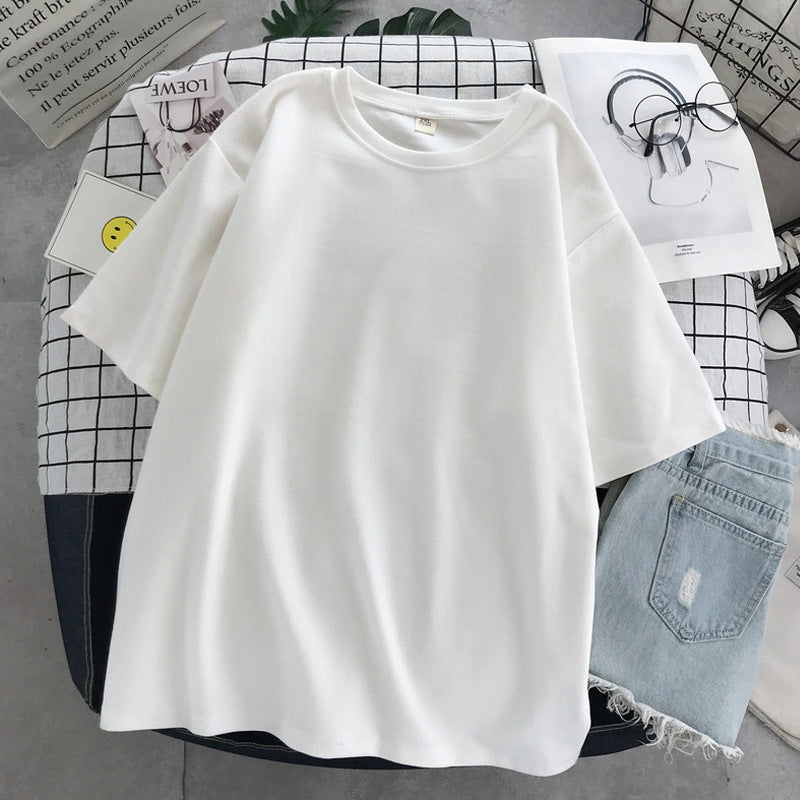 Casual Women Summer New Loose Solid Color