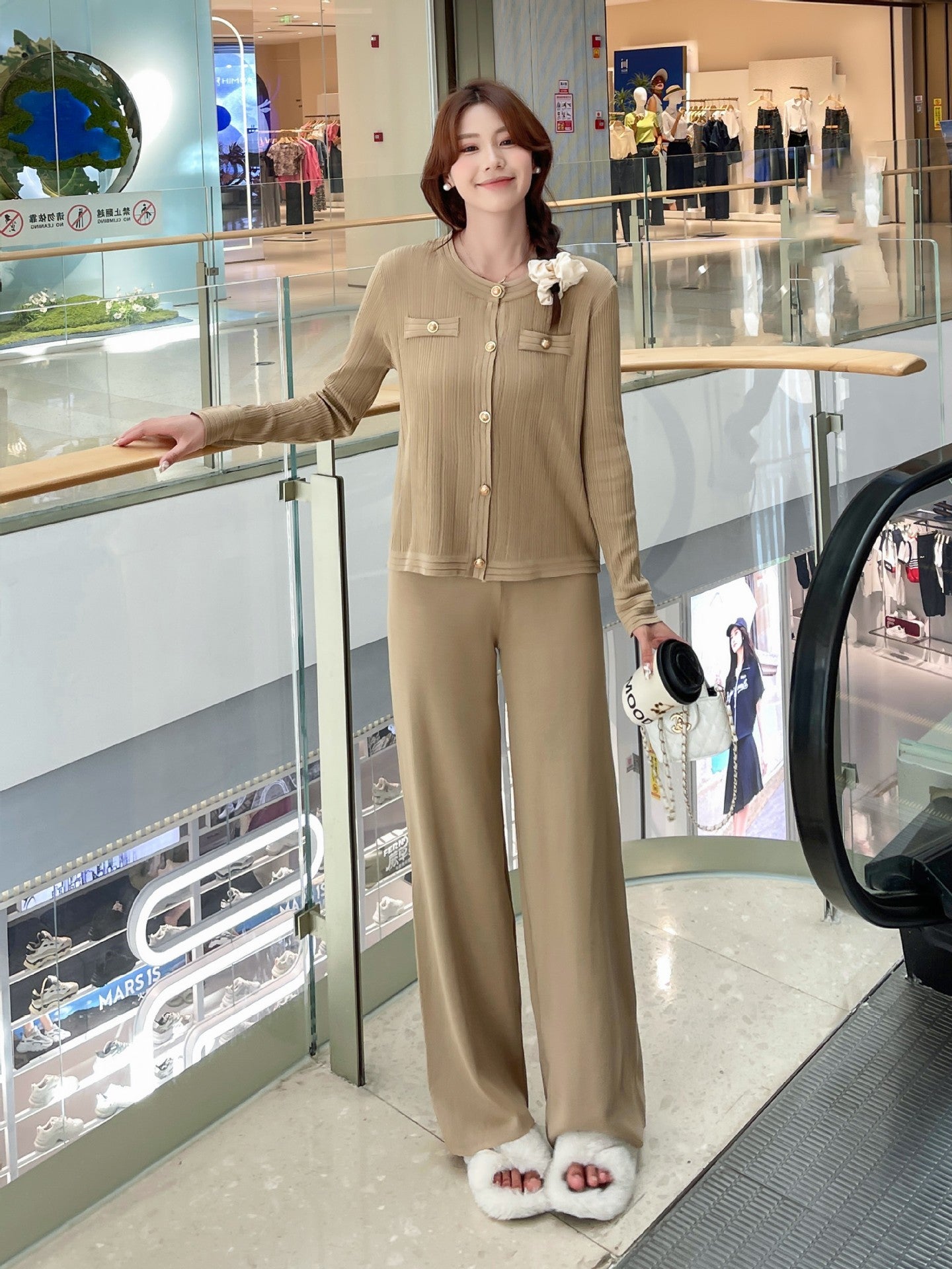 Knitted Jacket Two-piece Set