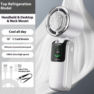 New Ice Pack High-Speed Handheld Eletirc Fan