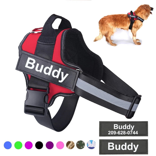 Personalized Dog Harness  Reflective Breathable