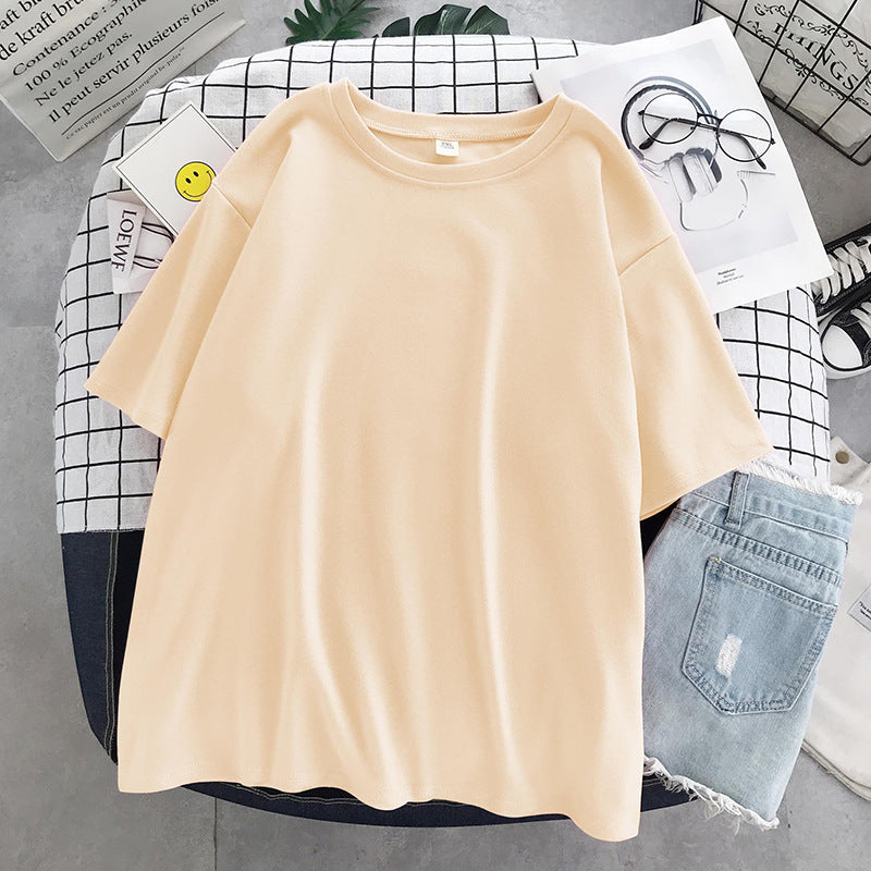 Casual Women Summer New Loose Solid Color