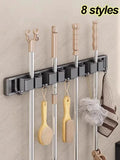 Mop and Broom Organizer Mop Holder Rack Mop Holder Wall Mounted Strong