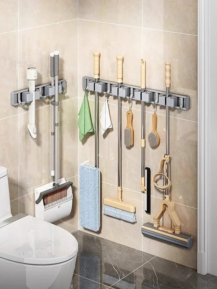 Mop and Broom Organizer Mop Holder Rack Mop Holder Wall Mounted Strong