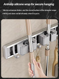 Mop and Broom Organizer Mop Holder Rack Mop Holder Wall Mounted Strong