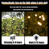 6/8/10 LED Solar Powered Garden Lights Firefly Lights Outdoor Waterproof