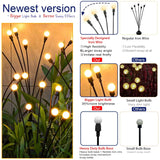 6/8/10 LED Solar Powered Garden Lights Firefly Lights Outdoor Waterproof
