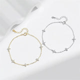 New Crystal Flower Stainless Steel Bracelet Women Fashion Personality