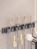 Mop and Broom Organizer Mop Holder Rack Mop Holder Wall Mounted Strong