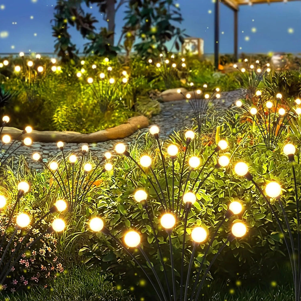 6/8/10 LED Solar Powered Garden Lights Firefly Lights Outdoor Waterproof
