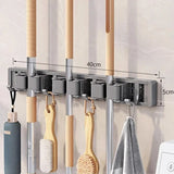 Mop and Broom Organizer Mop Holder Rack Mop Holder Wall Mounted Strong