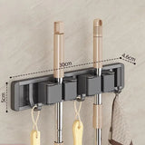Mop and Broom Organizer Mop Holder Rack Mop Holder Wall Mounted Strong